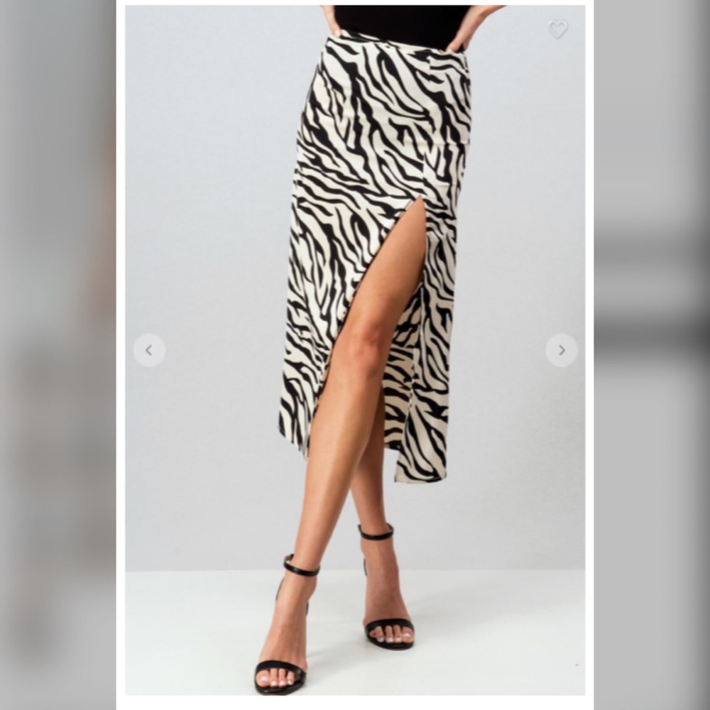 Midi Side Slit Skirt